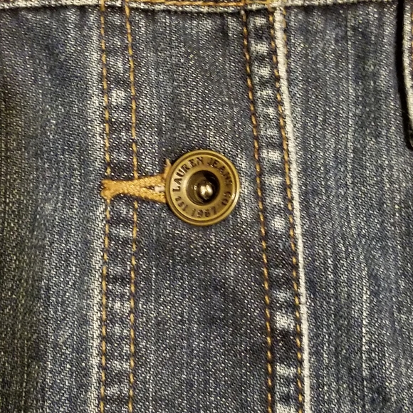 Ralph Lauren Jeans Co. Premium Medium Wash Denim Jean Jacket Wmn's Sz XS X-Small - Picture 6 of 12